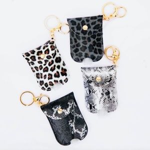 SALE - Sanitizer Keychain Holder With Refillable Bottle - Great gifts!